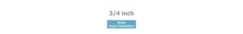 Brass Hose Connectors 3/4 inch